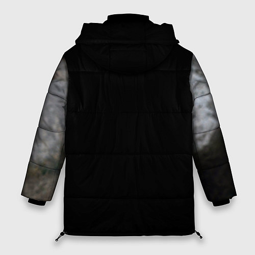 Женская зимняя куртка Волк / 3D-Черный – фото 2