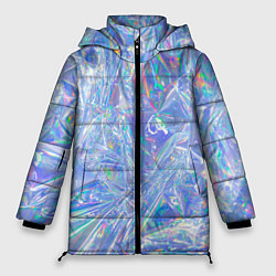 Куртка зимняя женская 3d ice glitch, цвет: 3D-светло-серый