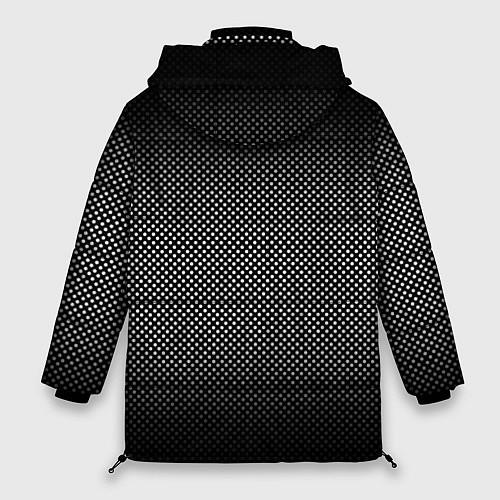Женская зимняя куртка Абстракция точки / 3D-Черный – фото 2