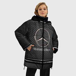 Куртка зимняя женская MERCEDES BENZ МЕРСЕДЕС БЕНЗ, цвет: 3D-черный — фото 2