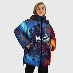 Куртка зимняя женская Mass EFFECT Legendary ed, цвет: 3D-красный — фото 2