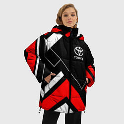 Куртка зимняя женская Toyota, цвет: 3D-красный — фото 2
