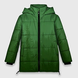 Куртка зимняя женская Зеленый Лес, цвет: 3D-черный