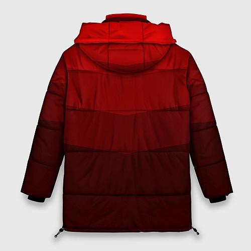 Женская зимняя куртка Красный Градиент / 3D-Черный – фото 2