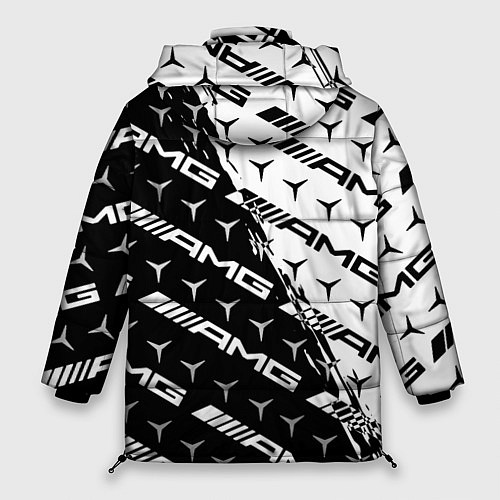 Женская зимняя куртка MERCEDES BENZ AMG / 3D-Черный – фото 2