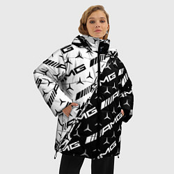 Куртка зимняя женская MERCEDES BENZ AMG, цвет: 3D-черный — фото 2