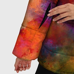 Куртка зимняя женская Взрыв красок тай дай, цвет: 3D-красный — фото 2