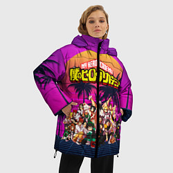 Куртка зимняя женская МОЯ ГЕРОЙСКАЯ АКАДЕМИЯ, цвет: 3D-красный — фото 2