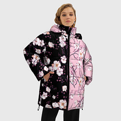 Куртка зимняя женская САКУРА SAKURA ВИШНЯ, цвет: 3D-черный — фото 2