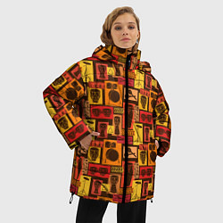 Куртка зимняя женская Ударные Инструменты, цвет: 3D-красный — фото 2