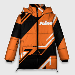 Куртка зимняя женская KTM КТМ SPORT, цвет: 3D-черный