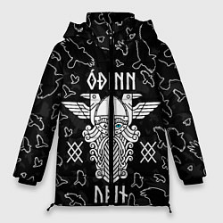 Куртка зимняя женская БОГ ОДИН ВОРОНЫ, цвет: 3D-черный