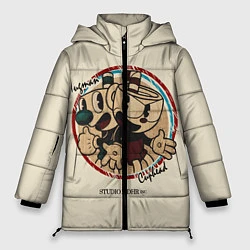 Куртка зимняя женская CUPHEAD, цвет: 3D-черный