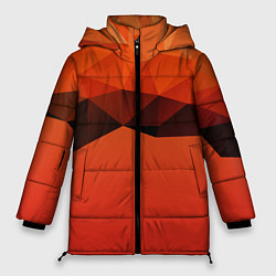 Куртка зимняя женская Геометрические облака, цвет: 3D-черный