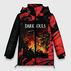 Куртка зимняя женская DARKSOULS DRAGON AGE, цвет: 3D-красный