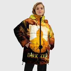 Куртка зимняя женская DARKSOULS SKULL&MAGIC, цвет: 3D-черный — фото 2
