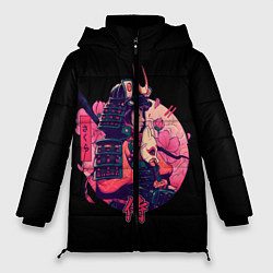 Куртка зимняя женская Вишневый Самурай, цвет: 3D-красный