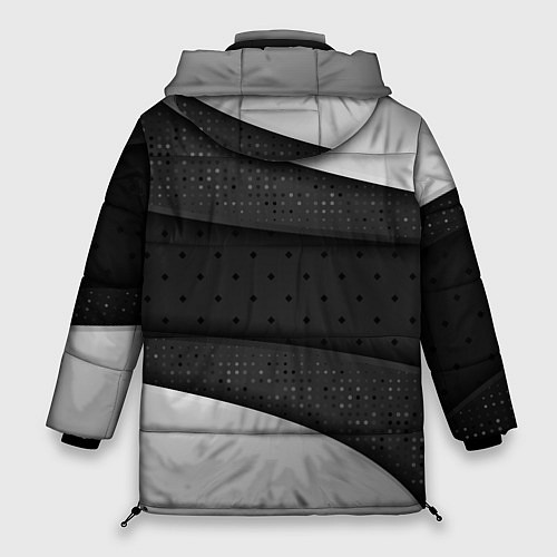 Женская зимняя куртка 3D luxury style silver black / 3D-Черный – фото 2