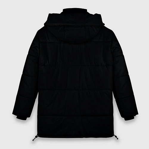 Женская зимняя куртка Череп с птицей со стрелой / 3D-Черный – фото 2