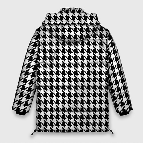 Женская зимняя куртка Гусиная лапка / 3D-Черный – фото 2