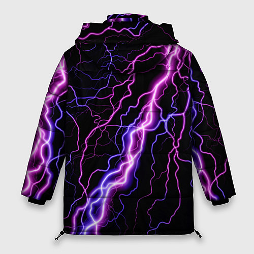 Женская зимняя куртка НЕОНОВЫЙ ЛЕВ NEON LION / 3D-Черный – фото 2