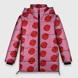 Куртка зимняя женская Губки, цвет: 3D-красный
