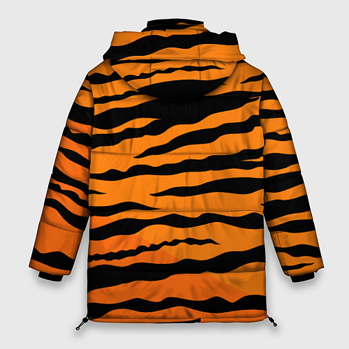 Женская зимняя куртка След от когтей тигра / 3D-Черный – фото 2