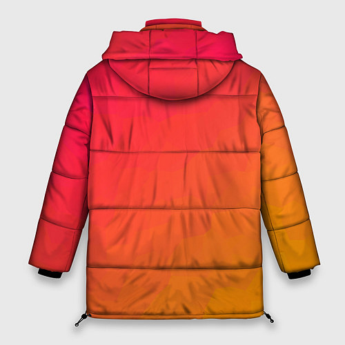 Женская зимняя куртка Градиент заря / 3D-Черный – фото 2