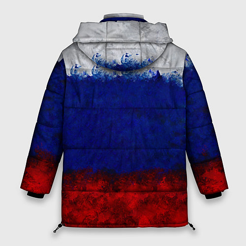 Женская зимняя куртка Россия Russia Герб / 3D-Черный – фото 2