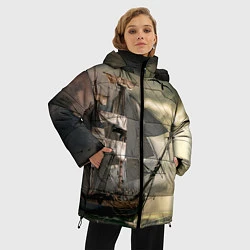 Куртка зимняя женская Парусник, цвет: 3D-красный — фото 2