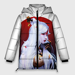 Куртка зимняя женская GENSHIN IMPACT НИН ГУАН, цвет: 3D-светло-серый