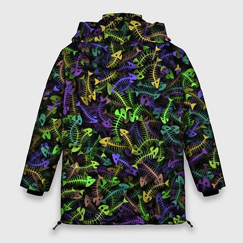 Женская зимняя куртка Neon Fish Bone / 3D-Черный – фото 2