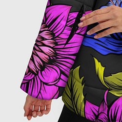 Куртка зимняя женская Цветочный Паттерн, цвет: 3D-красный — фото 2