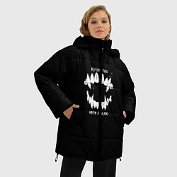 Куртка зимняя женская Клыки, цвет: 3D-черный — фото 2