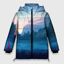 Куртка зимняя женская Рассвет, цвет: 3D-красный