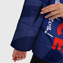 Куртка зимняя женская Сборная Франции, цвет: 3D-черный — фото 2
