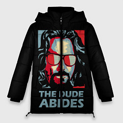 Куртка зимняя женская The Dude Abides Лебовски, цвет: 3D-красный