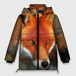 Куртка зимняя женская Лисица охотница, цвет: 3D-красный