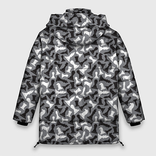 Женская зимняя куртка Шахматист / 3D-Черный – фото 2