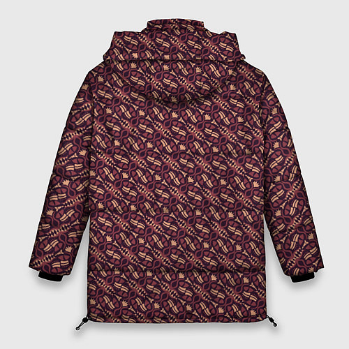 Женская зимняя куртка Живая текстура / 3D-Черный – фото 2