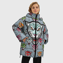 Куртка зимняя женская Леопард, цвет: 3D-черный — фото 2