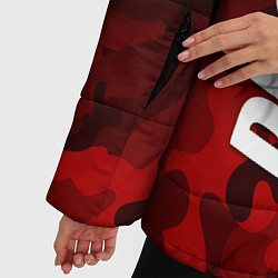 Куртка зимняя женская DUCATI ДУКАТИ КАМУФЛЯЖ, цвет: 3D-красный — фото 2