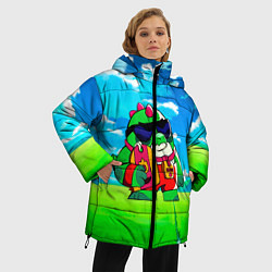 Куртка зимняя женская Базз Buzz Brawl Stars, цвет: 3D-красный — фото 2