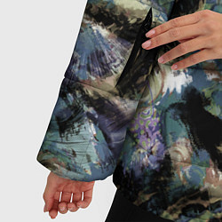 Куртка зимняя женская Узор для рыбака, цвет: 3D-черный — фото 2