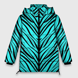 Куртка зимняя женская Абстратный полосатый узор, цвет: 3D-светло-серый