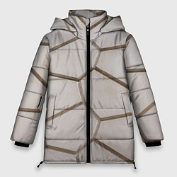 Куртка зимняя женская Ячейки, цвет: 3D-черный