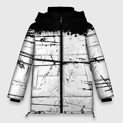Куртка зимняя женская ИСПАЧКАННЫЙ КРАСКОЙ, цвет: 3D-черный