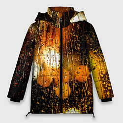 Куртка зимняя женская В городе дождь, цвет: 3D-черный