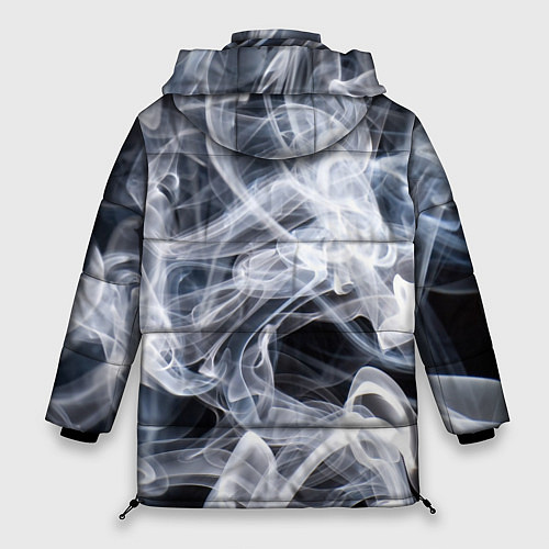Женская зимняя куртка Графика дыма / 3D-Черный – фото 2