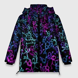 Куртка зимняя женская Neon Rave Party, цвет: 3D-светло-серый